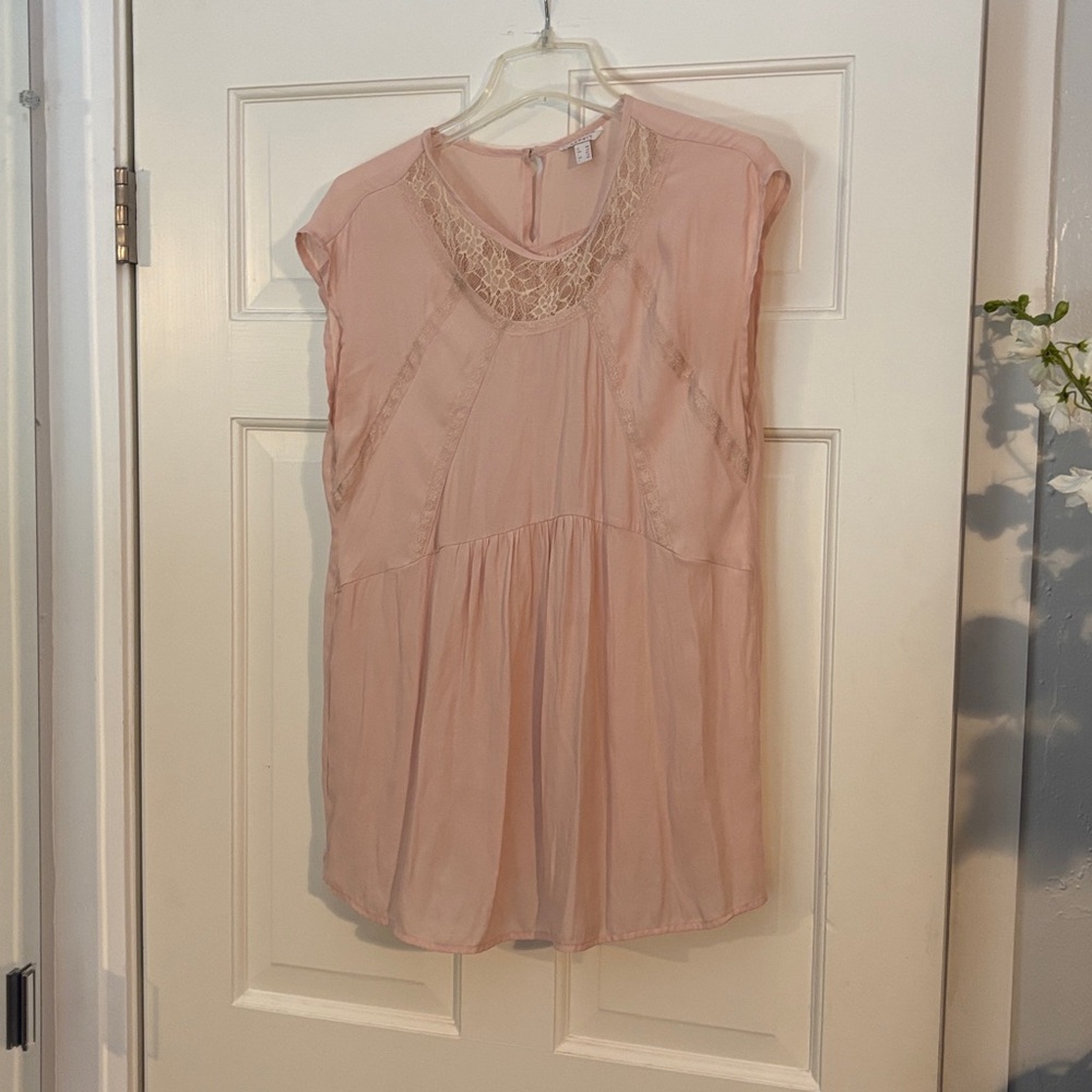 Esprit Blush Pink Lace Women's Blouse